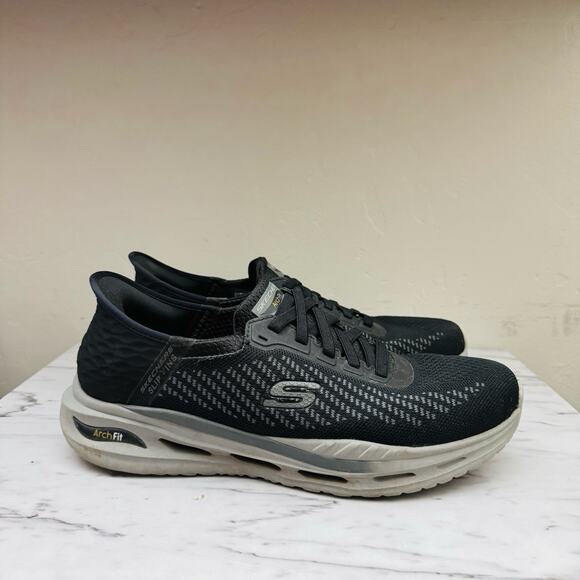 Skechers Slip In Arch Fit Organ Gray And Black Sneakers Men’s Size 10.5 - Picture 5 of 10